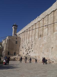 Tomb of the Patriarch's in Hebron where Abraham and Sarah, Isaac and Rebecca, Jacob and Leah, considered the Patriarchs and Matriarchs of the Jewish people, are all believed to be buried. photo by Rhonda Spivak