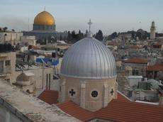 View of Jerusalem from the rooftop of the Austrian Hospice in the Old City