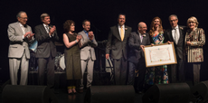 L to R: Mel Lazareck, Keith Jordan, Kerrie Halprin, Richard Liepsic, Josh Cooper, Ariel Karabelnicoff, Karla Berbrayer, Peter and Karen Leipsic