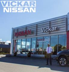 Ariel Maudi in front of Vickar Nissan