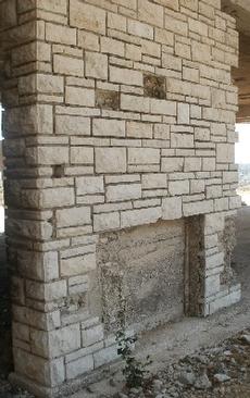 The fireplace built in the palace