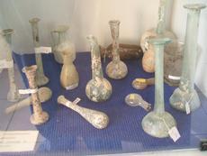 Archeological vessels in shop in Ceasarea