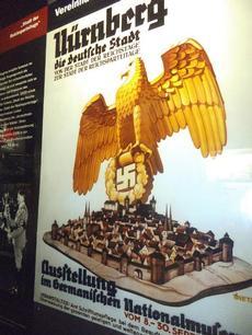 Nazi poster of Nuremberg, on display at Nuremberg Documentation Centre