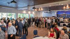 The new social hall at Shaarey Zedek synagogue.photo taken at the Chanukat Habayit Ceremony that took place on Sept 29,2024