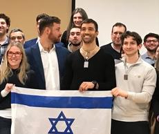 left Isaac Lutbak, middle Eli Winenger, and right Boaz Greenfield